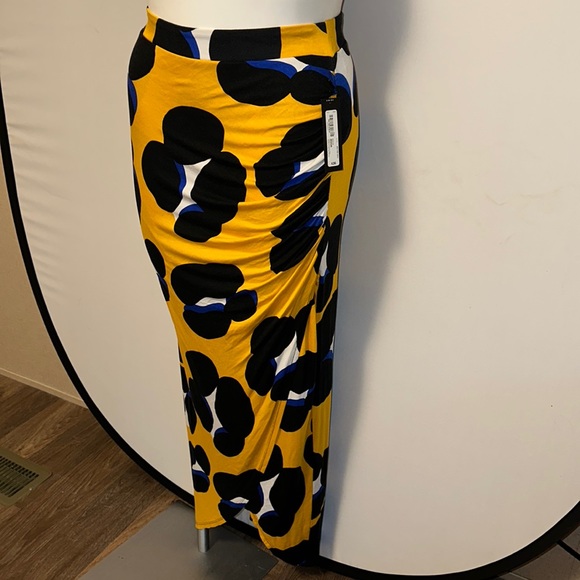 Worthington Dresses & Skirts - New Worthington maxi skirt Size medium Gold black and blue